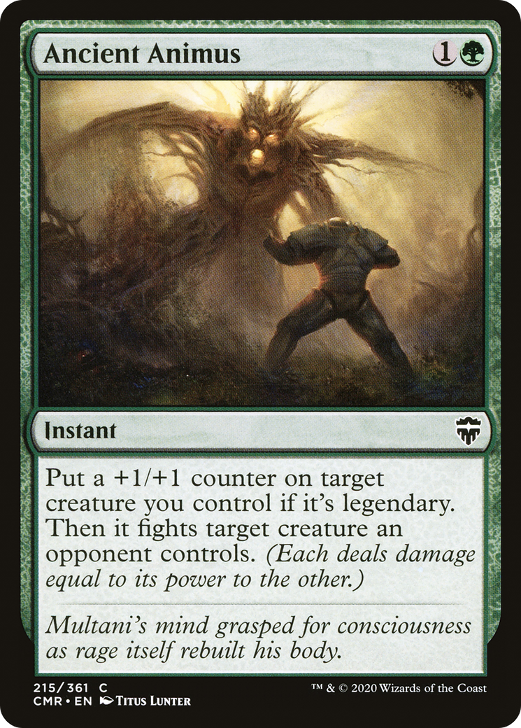 Ancient Animus (CMR-215) - Commander Legends - Premium MTG Single from Wizards of the Coast - Just $0.08! Shop now at Game Crave Tournament Store