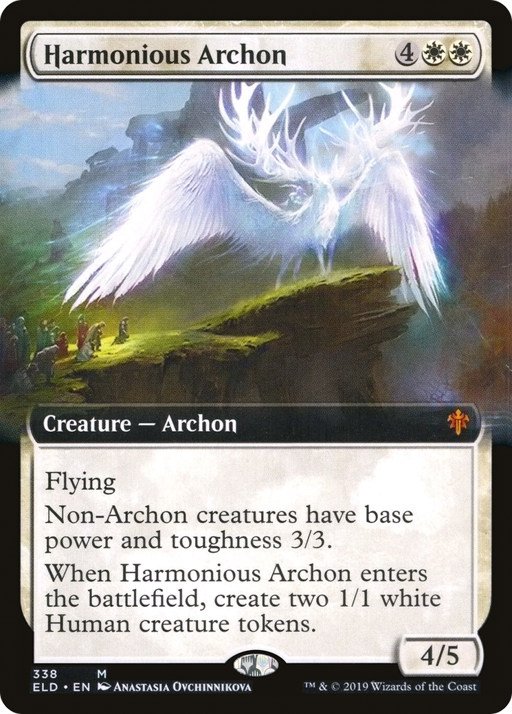 Harmonious Archon (ELD-338) - Throne of Eldraine: (Extended Art) - Premium MTG Single from Wizards of the Coast - Just $0.57! Shop now at Game Crave Tournament Store