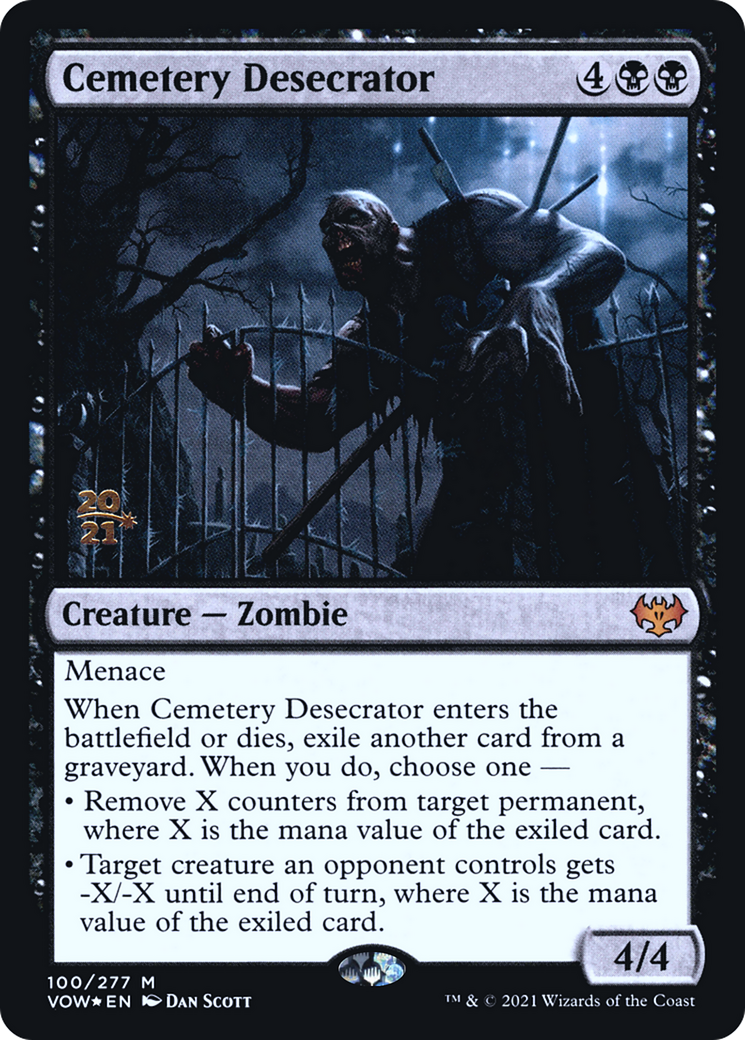 Cemetery Desecrator (PVOW-100S) - Innistrad: Crimson Vow Promos Foil - Premium MTG Single from Wizards of the Coast - Just $0.24! Shop now at Game Crave Tournament Store