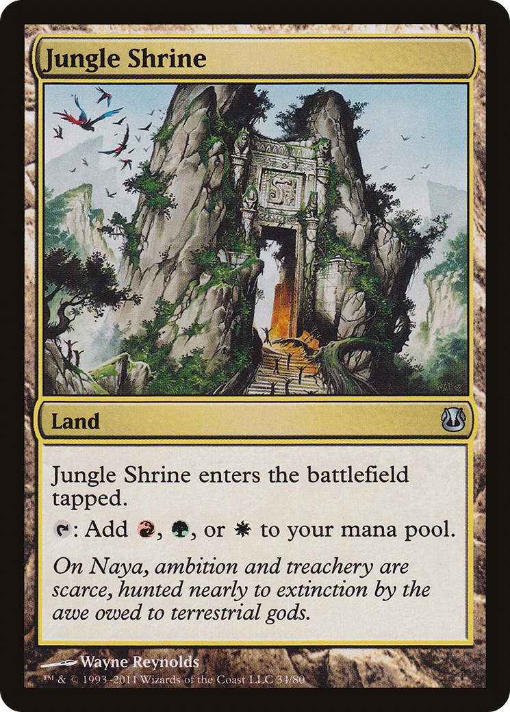 Jungle Shrine (DDH-034) - Duel Decks: Ajani vs. Nicol Bolas - Premium MTG Single from Wizards of the Coast - Just $0.29! Shop now at Game Crave Tournament Store