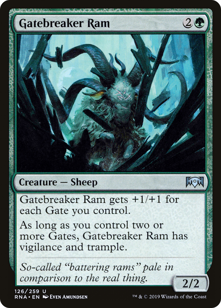 Gatebreaker Ram (RNA-126) - Ravnica Allegiance - Premium MTG Single from Wizards of the Coast - Just $0.25! Shop now at Game Crave Tournament Store