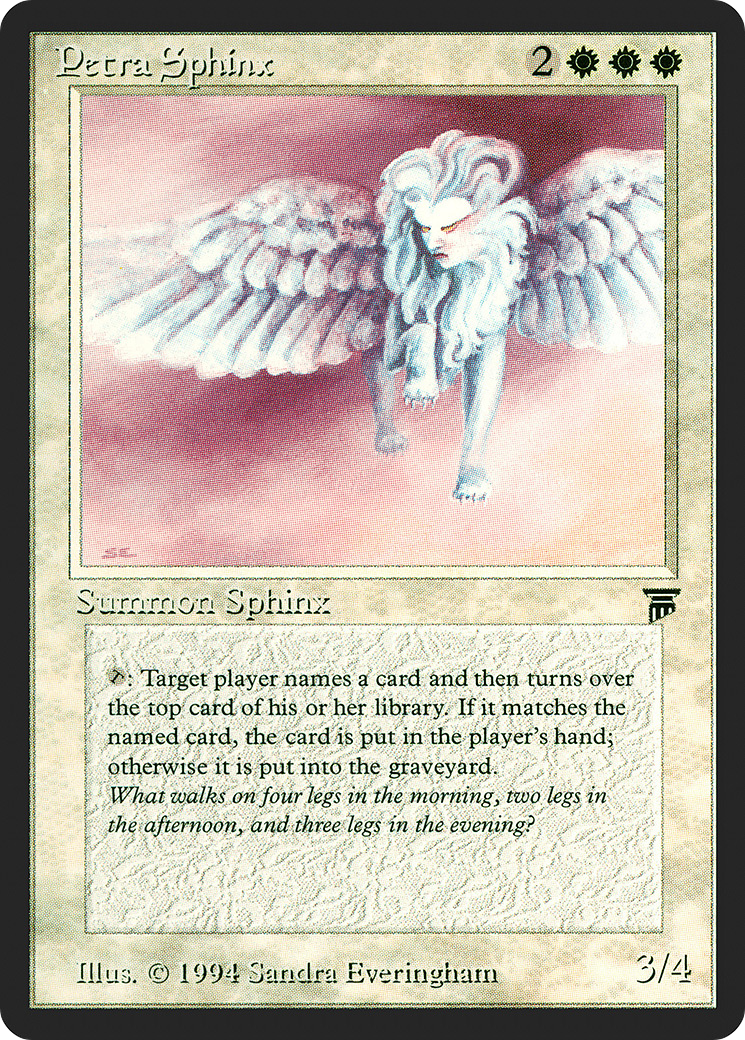 Petra Sphinx (LEG-030) - Legends - Premium MTG Single from Wizards of the Coast - Just $9.94! Shop now at Game Crave Tournament Store