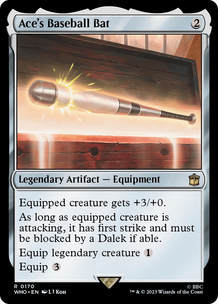 Ace's Baseball Bat (WHO-170) - Doctor Who Foil - Premium MTG Single from Wizards of the Coast - Just $0.09! Shop now at Game Crave Tournament Store