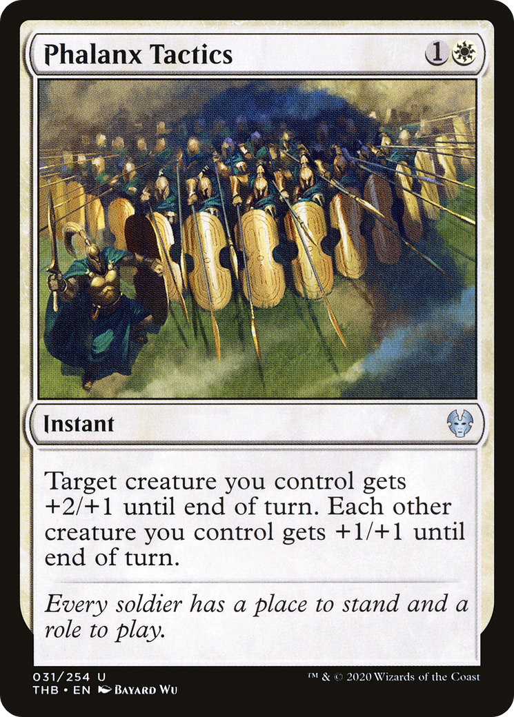 Phalanx Tactics (THB-031) - Theros Beyond Death - Premium MTG Single from Wizards of the Coast - Just $0.08! Shop now at Game Crave Tournament Store