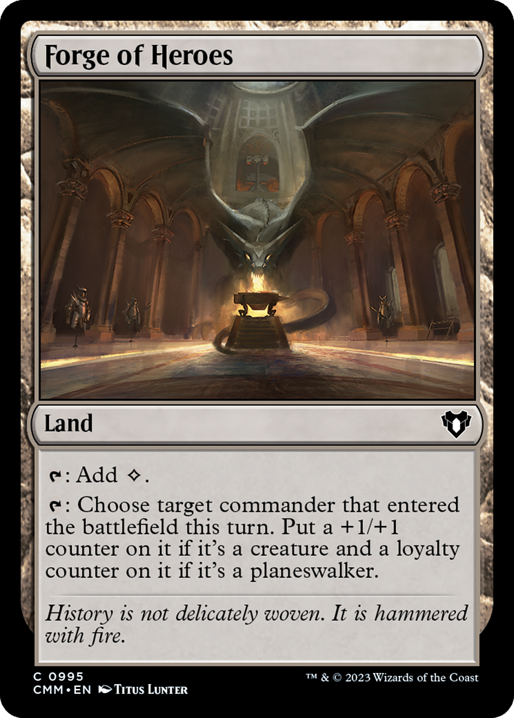 Forge of Heroes (CMM-995) - Commander Masters - Premium MTG Single from Wizards of the Coast - Just $0.08! Shop now at Game Crave Tournament Store