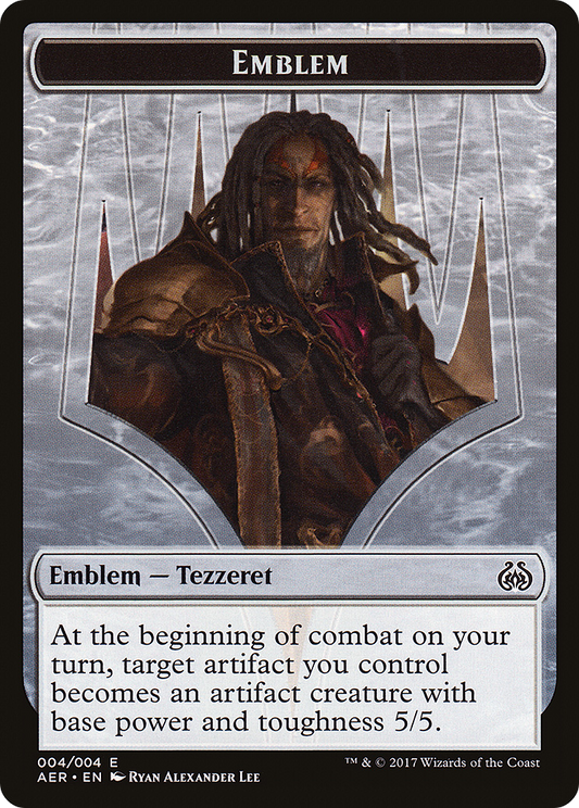 Tezzeret the Schemer Emblem (TAER-004) - Aether Revolt Tokens - Premium MTG Single from Wizards of the Coast - Just $0.08! Shop now at Game Crave Tournament Store