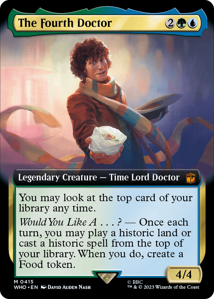 The Fourth Doctor (WHO-415) - Doctor Who: (Extended Art) - Premium MTG Single from Wizards of the Coast - Just $0.12! Shop now at Game Crave Tournament Store