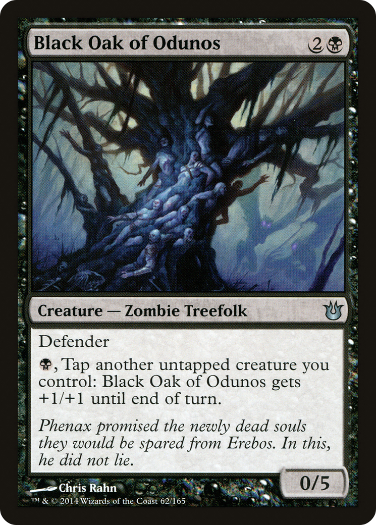 Black Oak of Odunos (BNG-062) - Born of the Gods Foil - Premium MTG Single from Wizards of the Coast - Just $0.10! Shop now at Game Crave Tournament Store