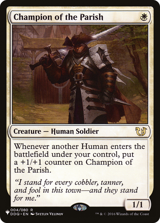 Champion of the Parish (PLIST-503) - The List - Premium MTG Single from Wizards of the Coast - Just $0.96! Shop now at Game Crave Tournament Store