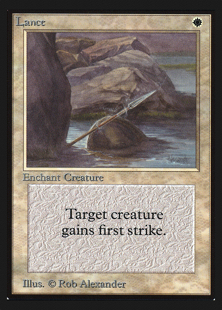 Lance (CED-028) - Collectors' Edition - Premium MTG Single from Wizards of the Coast - Just $0.25! Shop now at Game Crave Tournament Store