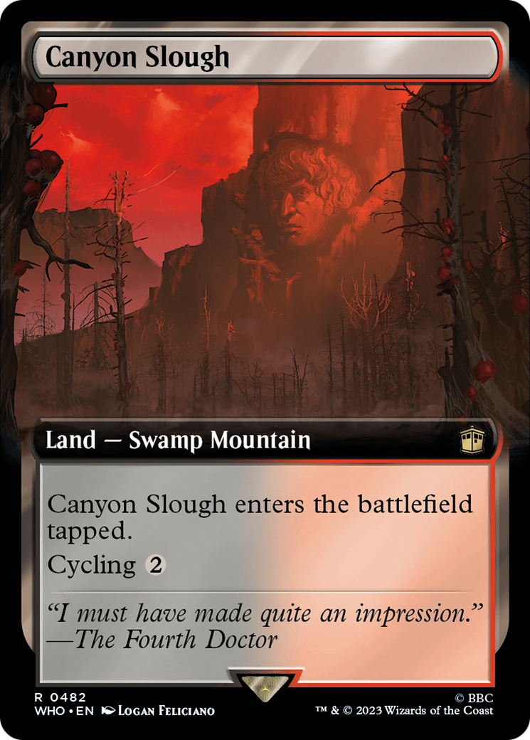Canyon Slough (WHO-482) - Doctor Who: (Extended Art) Foil - Premium MTG Single from Wizards of the Coast - Just $0.08! Shop now at Game Crave Tournament Store