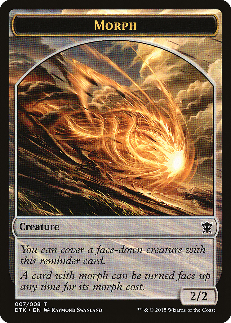 Morph (TDTK-007) - Dragons of Tarkir Tokens - Premium MTG Single from Wizards of the Coast - Just $0.08! Shop now at Game Crave Tournament Store