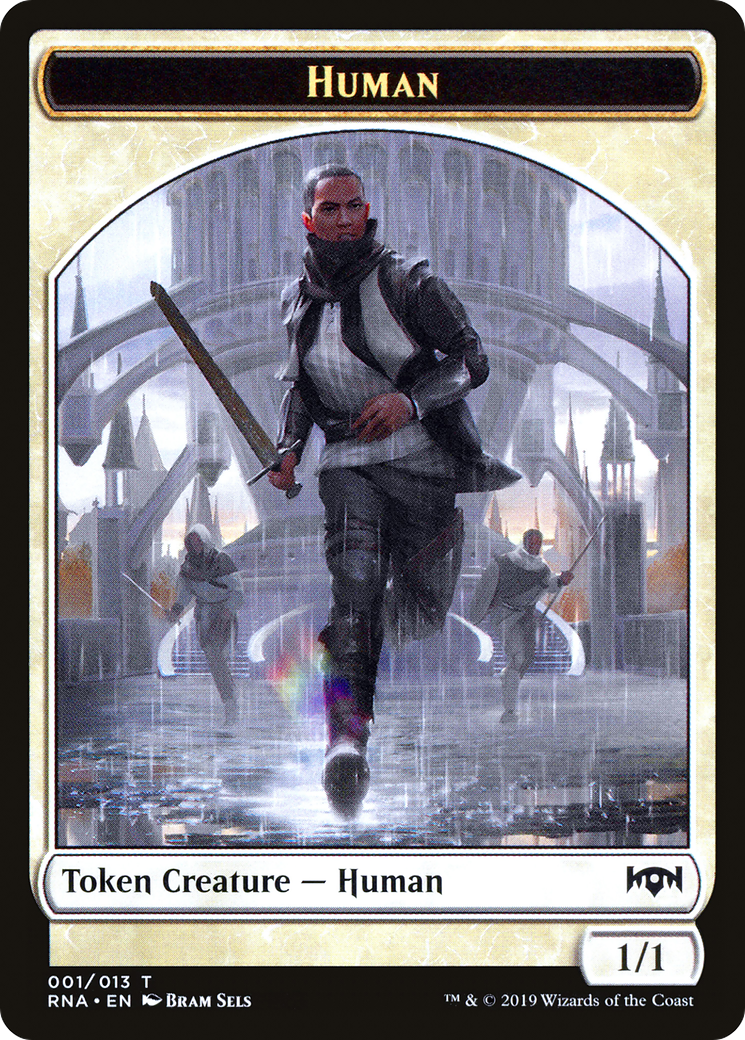 Human (TRNA-001) - Ravnica Allegiance Tokens - Premium MTG Single from Wizards of the Coast - Just $0.08! Shop now at Game Crave Tournament Store
