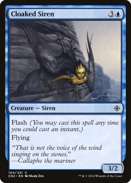 Cloaked Siren (CN2-104) - Conspiracy: Take the Crown - Premium MTG Single from Wizards of the Coast - Just $0.25! Shop now at Game Crave Tournament Store