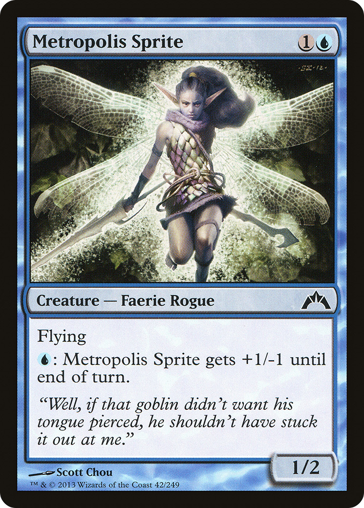 Metropolis Sprite (GTC-042) - Gatecrash - Premium MTG Single from Wizards of the Coast - Just $0.25! Shop now at Game Crave Tournament Store