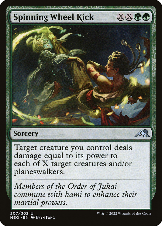 Spinning Wheel Kick (NEO-207) - Kamigawa: Neon Dynasty - Premium MTG Single from Wizards of the Coast - Just $0.08! Shop now at Game Crave Tournament Store