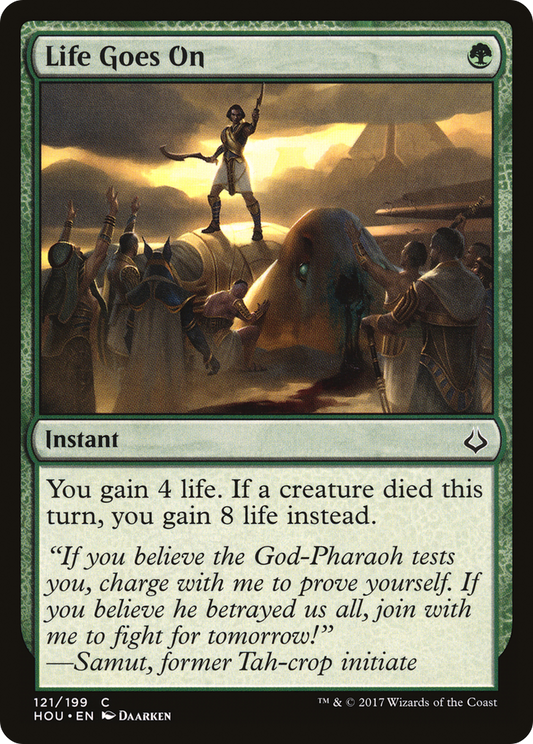 Life Goes On (HOU-121) - Hour of Devastation - Premium MTG Single from Wizards of the Coast - Just $0.03! Shop now at Game Crave Tournament Store