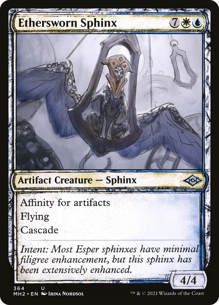 Ethersworn Sphinx (MH2-364) - Modern Horizons 2: (Showcase) - Premium MTG Single from Wizards of the Coast - Just $0.08! Shop now at Game Crave Tournament Store