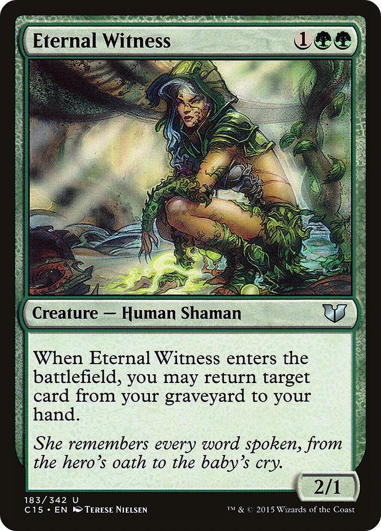 Eternal Witness (C15-183) - Commander 2015 - Premium MTG Single from Wizards of the Coast - Just $0.90! Shop now at Game Crave Tournament Store