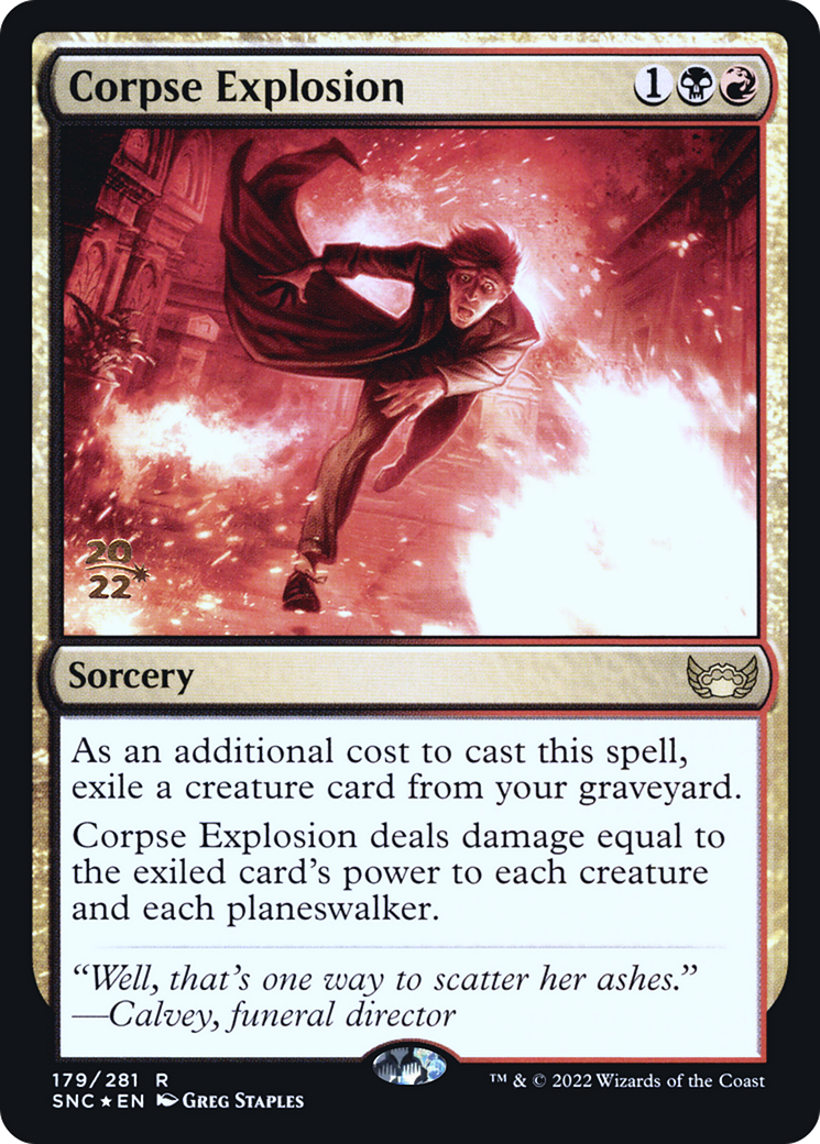 Corpse Explosion (PSNC-179S) - Streets of New Capenna Promos Foil - Premium MTG Single from Wizards of the Coast - Just $0.10! Shop now at Game Crave Tournament Store
