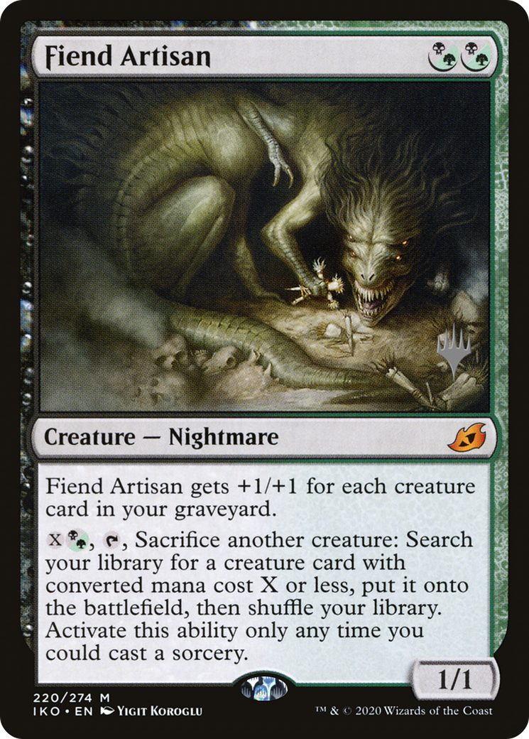 Fiend Artisan (PIKO-220P) - Ikoria: Lair of Behemoths Promos - Premium MTG Single from Wizards of the Coast - Just $3.66! Shop now at Game Crave Tournament Store