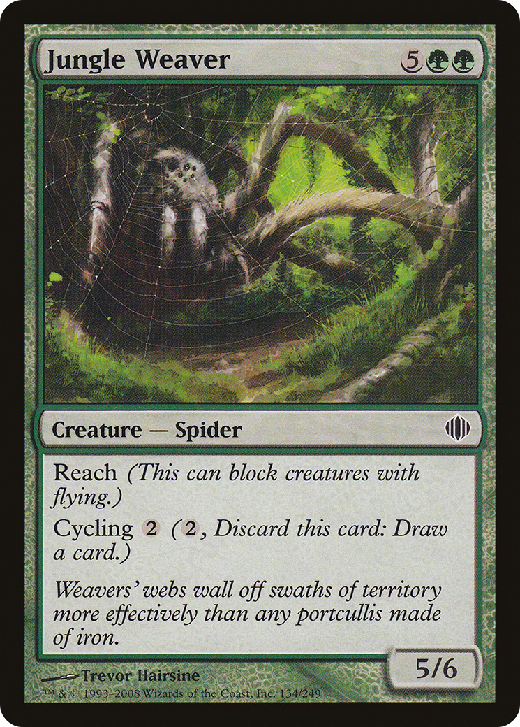 Jungle Weaver (ALA-134) - Shards of Alara Foil - Premium MTG Single from Wizards of the Coast - Just $0.36! Shop now at Game Crave Tournament Store