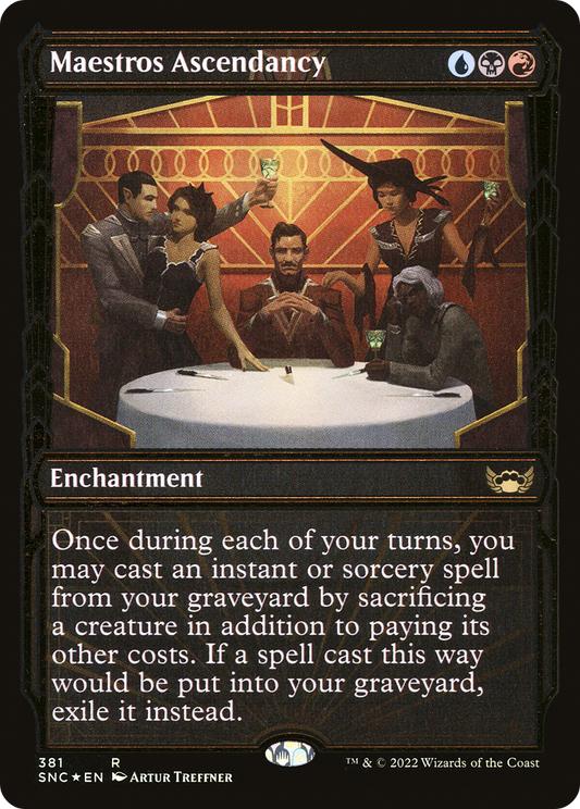 Maestros Ascendancy (SNC-381) - Streets of New Capenna: (Showcase) Foil - Premium MTG Single from Wizards of the Coast - Just $0.13! Shop now at Game Crave Tournament Store