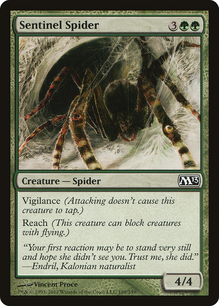 Sentinel Spider (M13-189) - Magic 2013 - Premium MTG Single from Wizards of the Coast - Just $0.08! Shop now at Game Crave Tournament Store