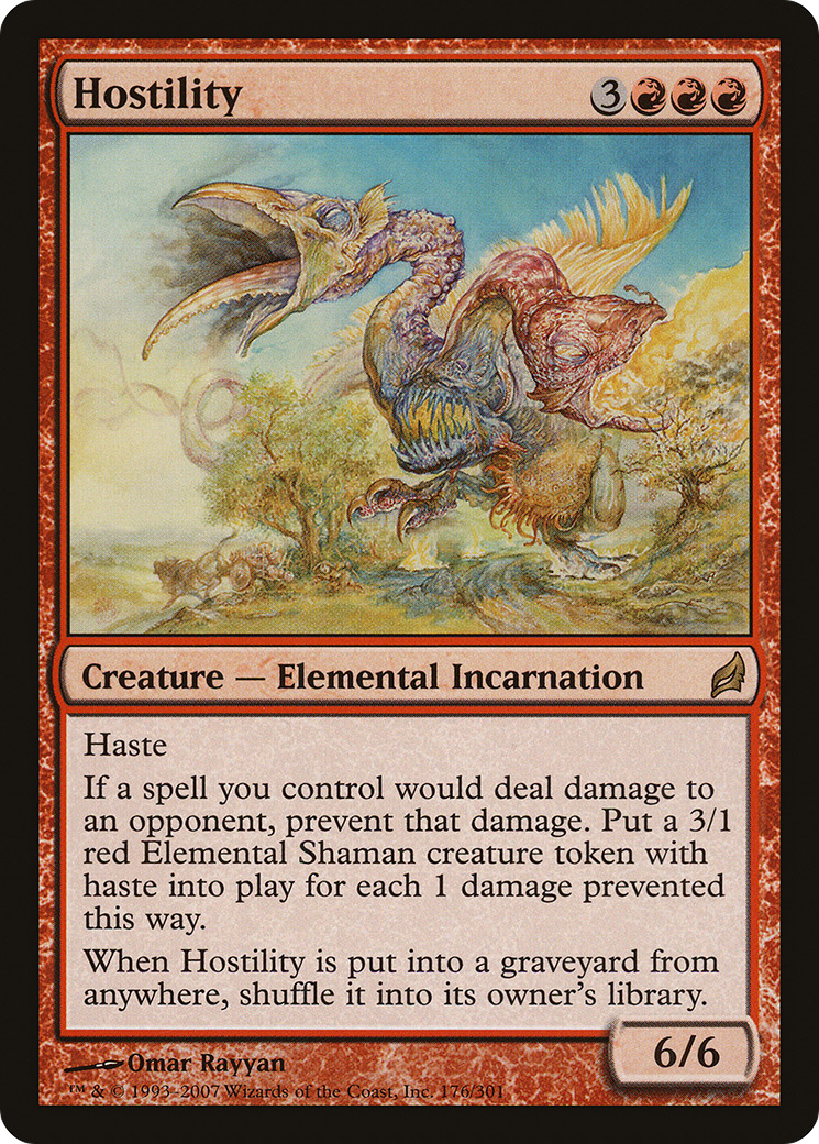 Hostility (LRW-176) - Lorwyn - Premium MTG Single from Wizards of the Coast - Just $0.08! Shop now at Game Crave Tournament Store