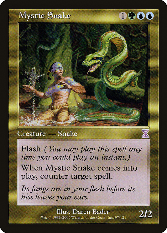 Mystic Snake (TSB-097) - Time Spiral Timeshifted - Premium MTG Single from Wizards of the Coast - Just $0.20! Shop now at Game Crave Tournament Store