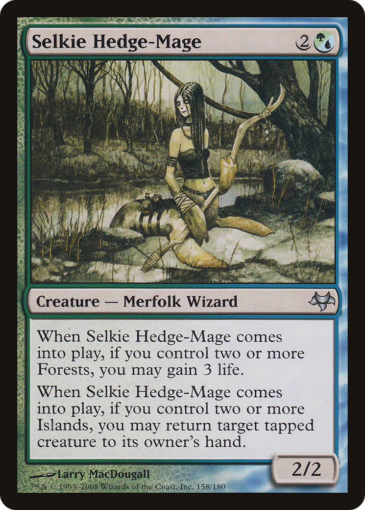 Selkie Hedge-Mage (EVE-158) - Eventide - Premium MTG Single from Wizards of the Coast - Just $0.08! Shop now at Game Crave Tournament Store
