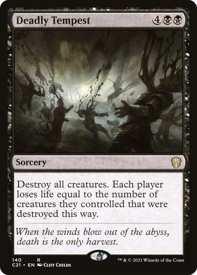 Deadly Tempest (C21-140) - Commander 2021 - Premium MTG Single from Wizards of the Coast - Just $0.19! Shop now at Game Crave Tournament Store