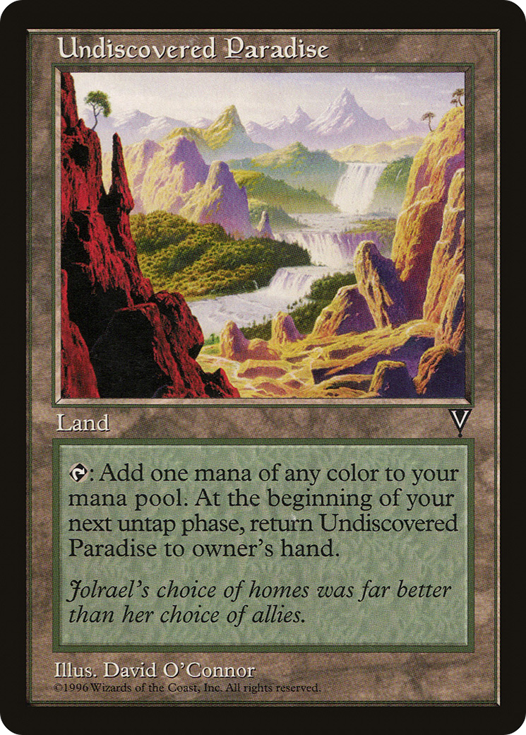 Undiscovered Paradise (VIS-167) - Visions - Premium MTG Single from Wizards of the Coast - Just $12.34! Shop now at Game Crave Tournament Store