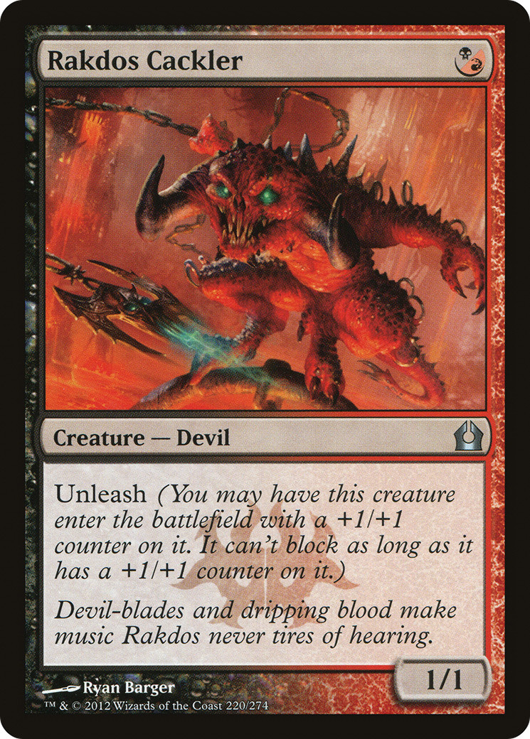 Rakdos Cackler (RTR-220) - Return to Ravnica - Premium MTG Single from Wizards of the Coast - Just $0.25! Shop now at Game Crave Tournament Store