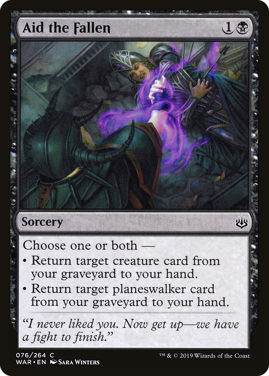 Aid the Fallen (WAR-076) - War of the Spark - Premium MTG Single from Wizards of the Coast - Just $0.25! Shop now at Game Crave Tournament Store