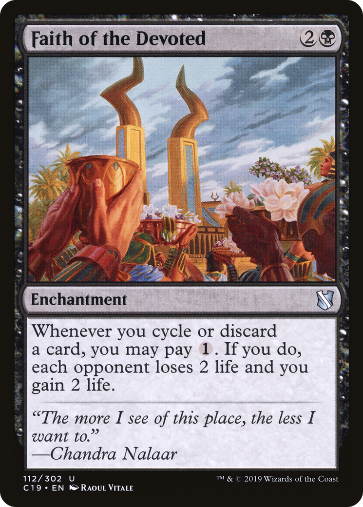 Faith of the Devoted (C19-112) - Commander 2019 - Premium MTG Single from Wizards of the Coast - Just $0.08! Shop now at Game Crave Tournament Store