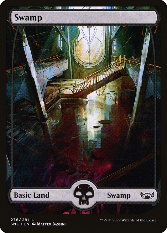 Swamp (SNC-276) - Streets of New Capenna: (Full Art) - Premium MTG Single from Wizards of the Coast - Just $0.15! Shop now at Game Crave Tournament Store