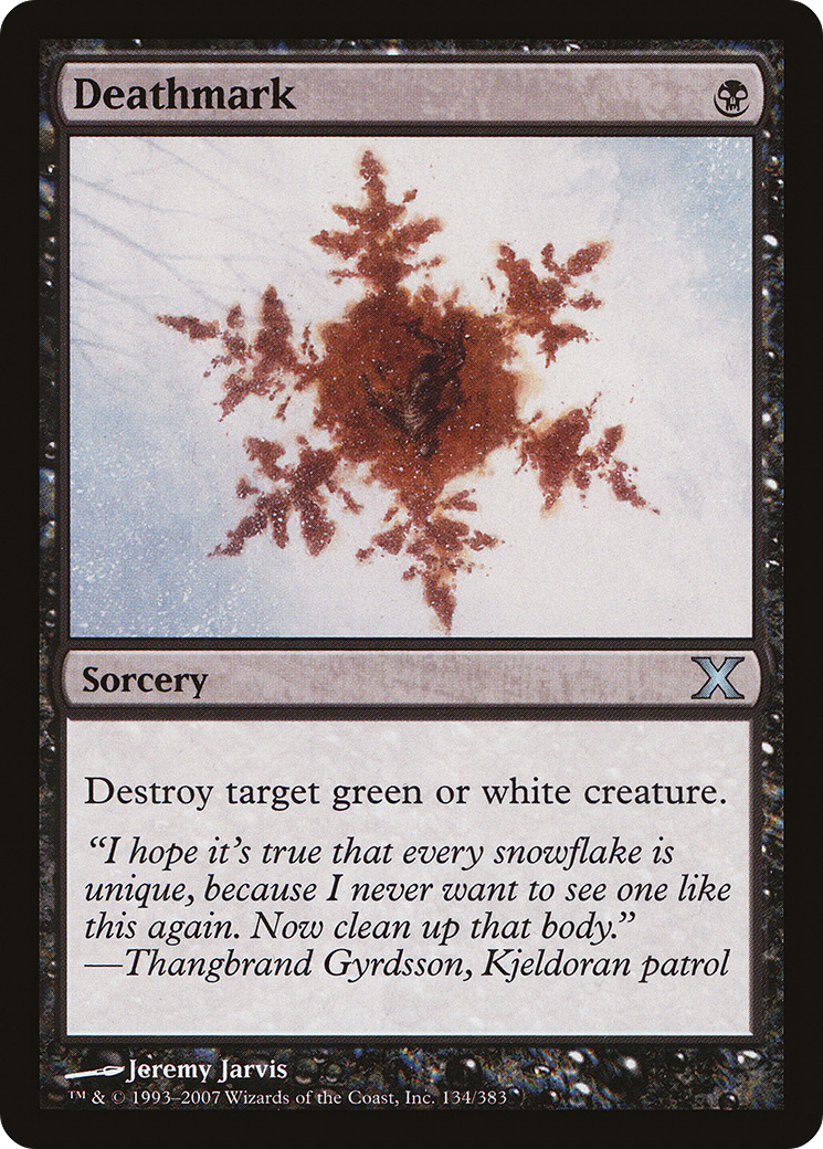 Deathmark (10E-134) - Tenth Edition - Premium MTG Single from Wizards of the Coast - Just $0.25! Shop now at Game Crave Tournament Store