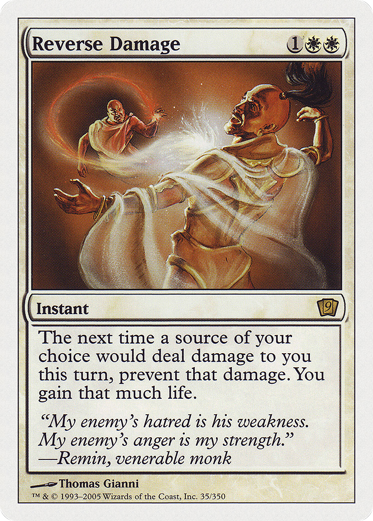 Reverse Damage (9ED-035) - Ninth Edition - Premium MTG Single from Wizards of the Coast - Just $0.12! Shop now at Game Crave Tournament Store
