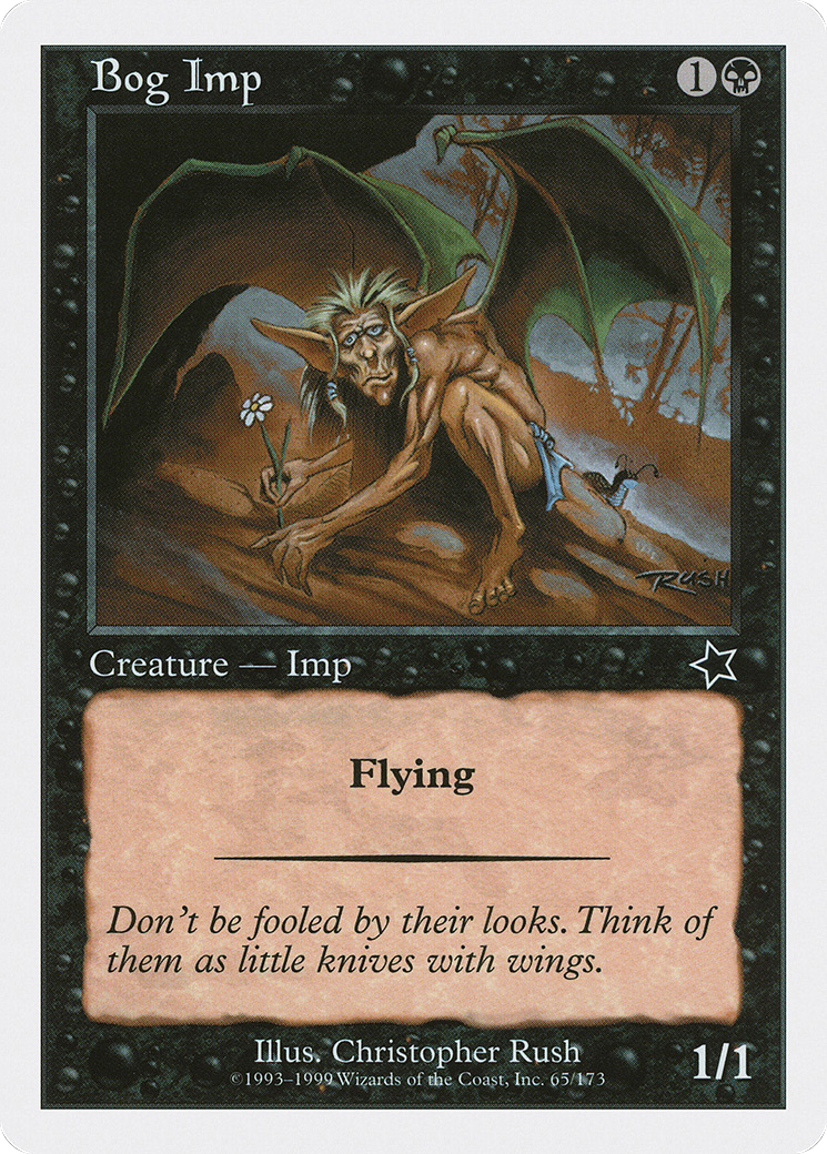 Bog Imp (S99-065) - Starter 1999 - Premium MTG Single from Wizards of the Coast - Just $0.25! Shop now at Game Crave Tournament Store