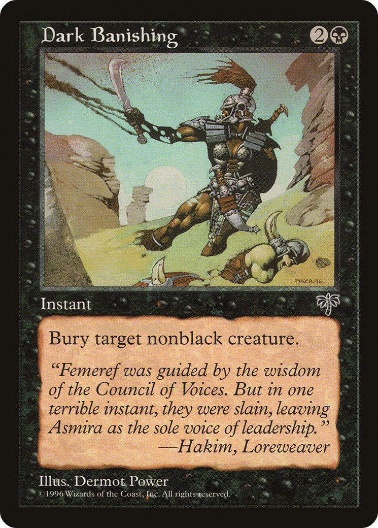 Dark Banishing (MIR-115) - Mirage - Premium MTG Single from Wizards of the Coast - Just $0.08! Shop now at Game Crave Tournament Store