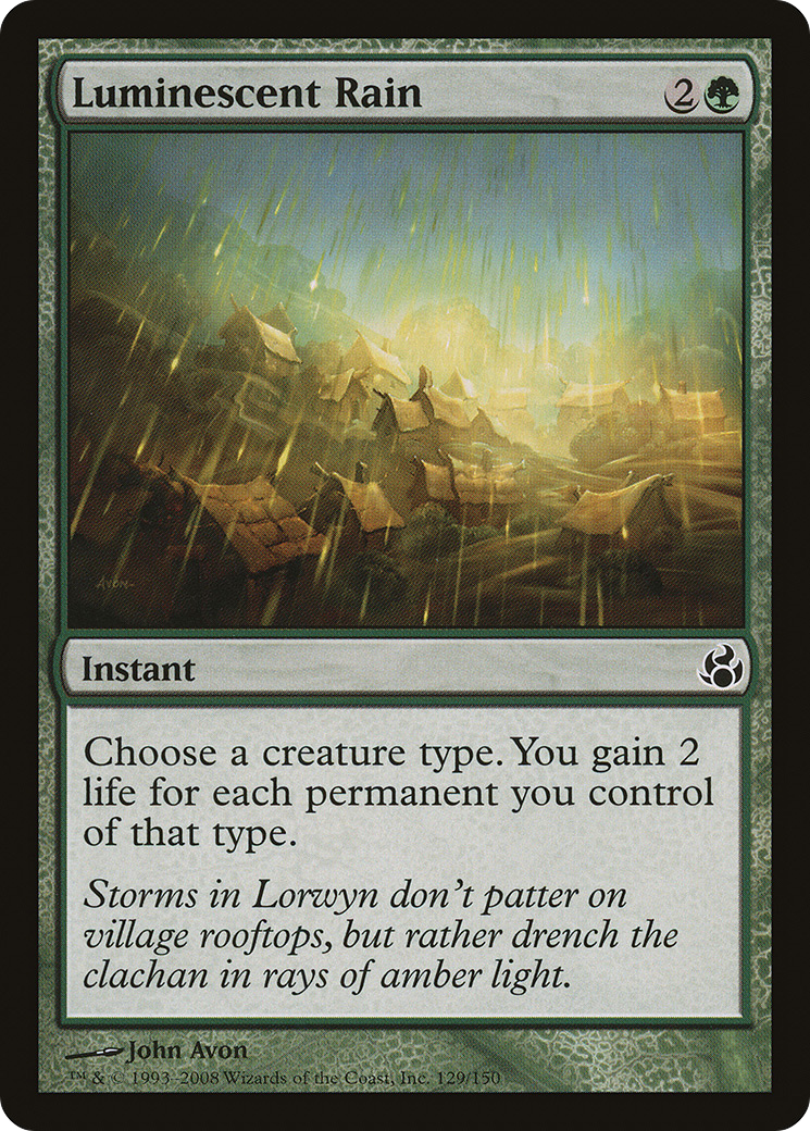 Luminescent Rain (MOR-129) - Morningtide - Premium MTG Single from Wizards of the Coast - Just $0.08! Shop now at Game Crave Tournament Store