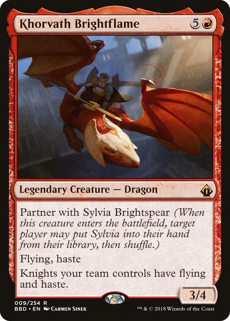 Khorvath Brightflame (BBD-009) - Battlebond - Premium MTG Single from Wizards of the Coast - Just $0.09! Shop now at Game Crave Tournament Store