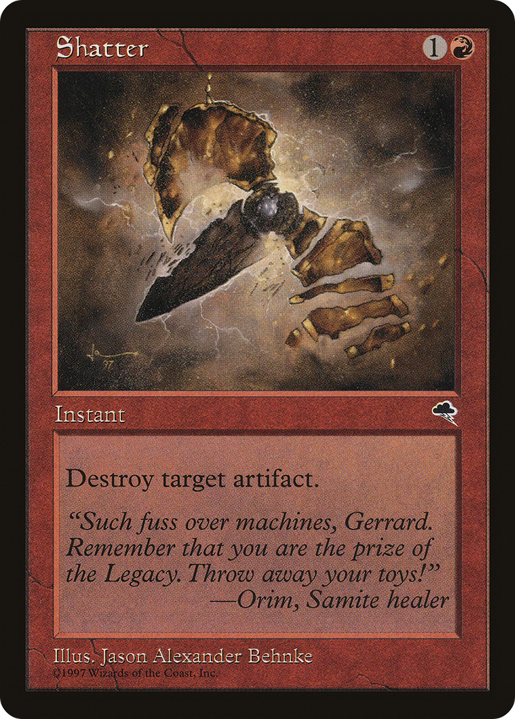 Shatter (TMP-203) - Tempest - Premium MTG Single from Wizards of the Coast - Just $0.08! Shop now at Game Crave Tournament Store