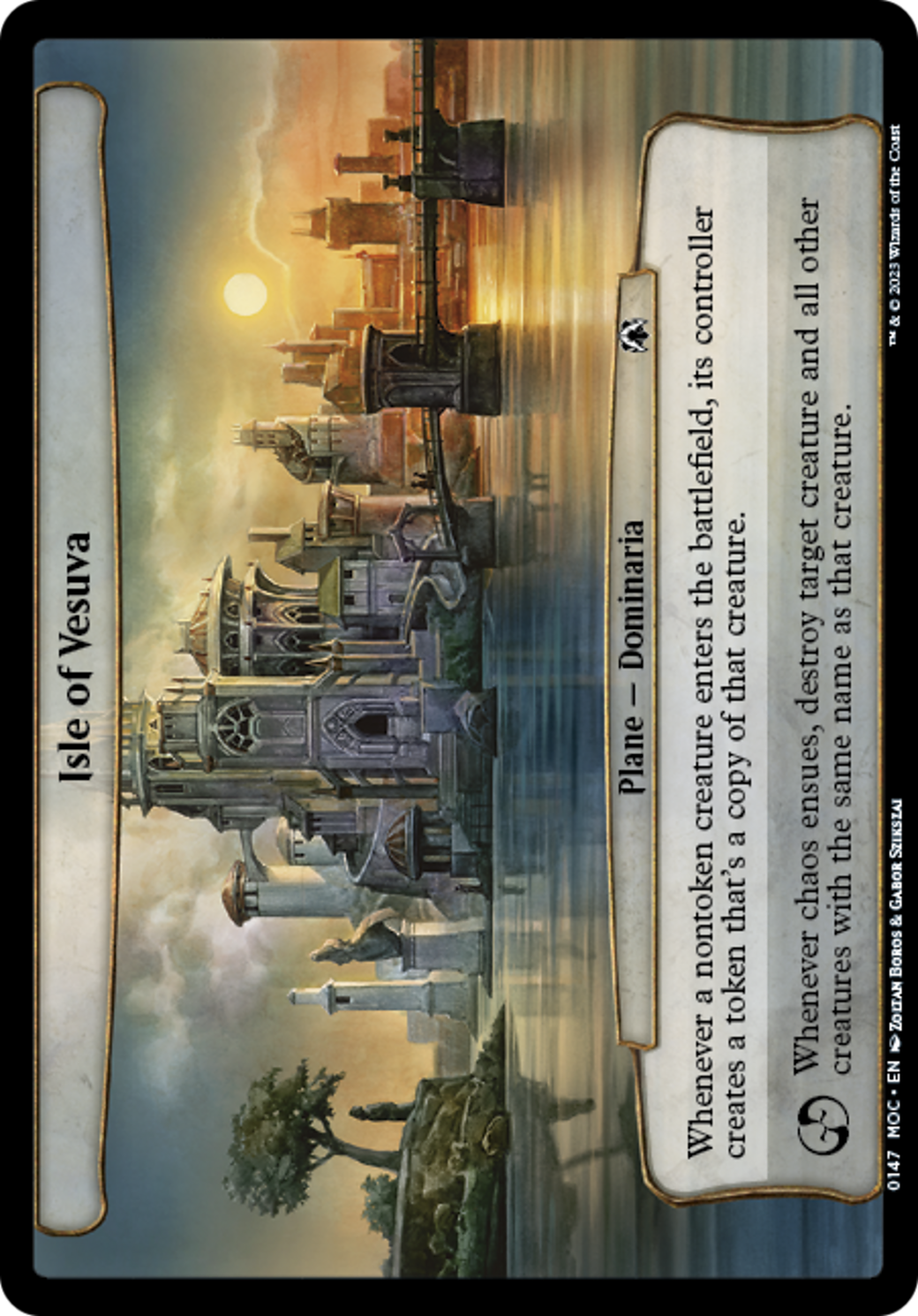 Isle of Vesuva (MOC-147) - March of the Machine Commander - Premium MTG Single from Wizards of the Coast - Just $0.13! Shop now at Game Crave Tournament Store