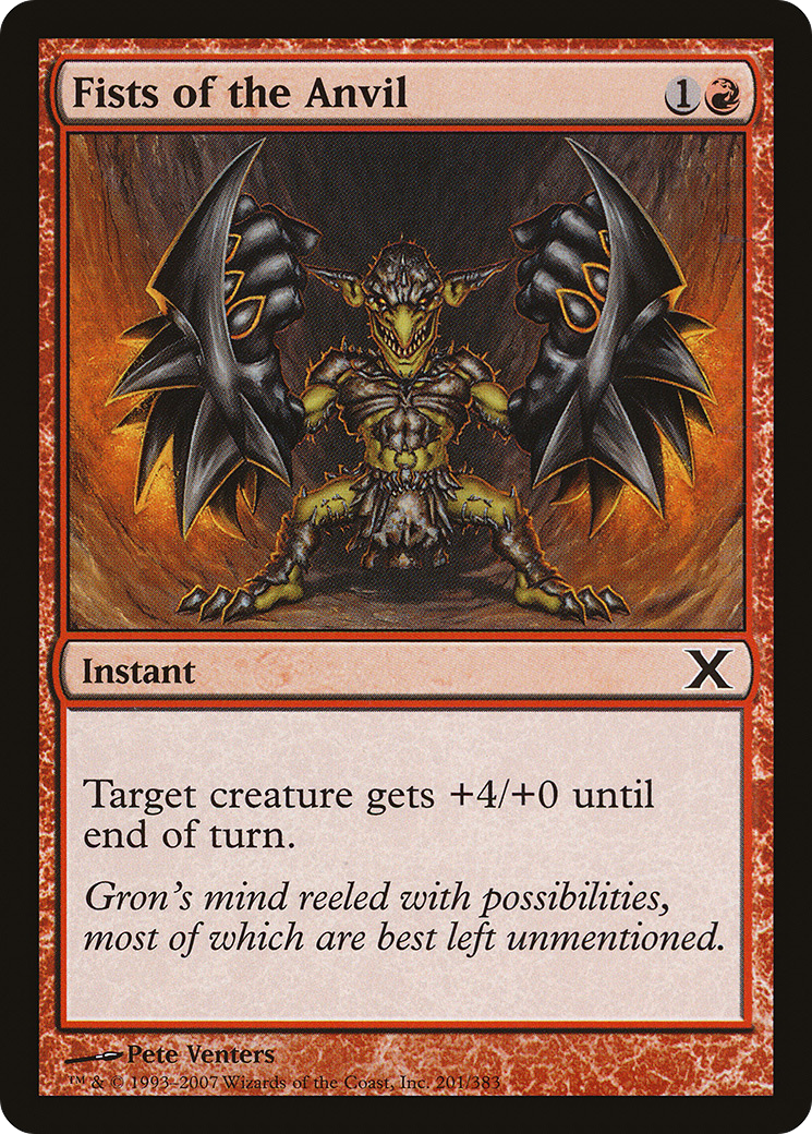 Fists of the Anvil (10E-201) - Tenth Edition - Premium MTG Single from Wizards of the Coast - Just $0.08! Shop now at Game Crave Tournament Store
