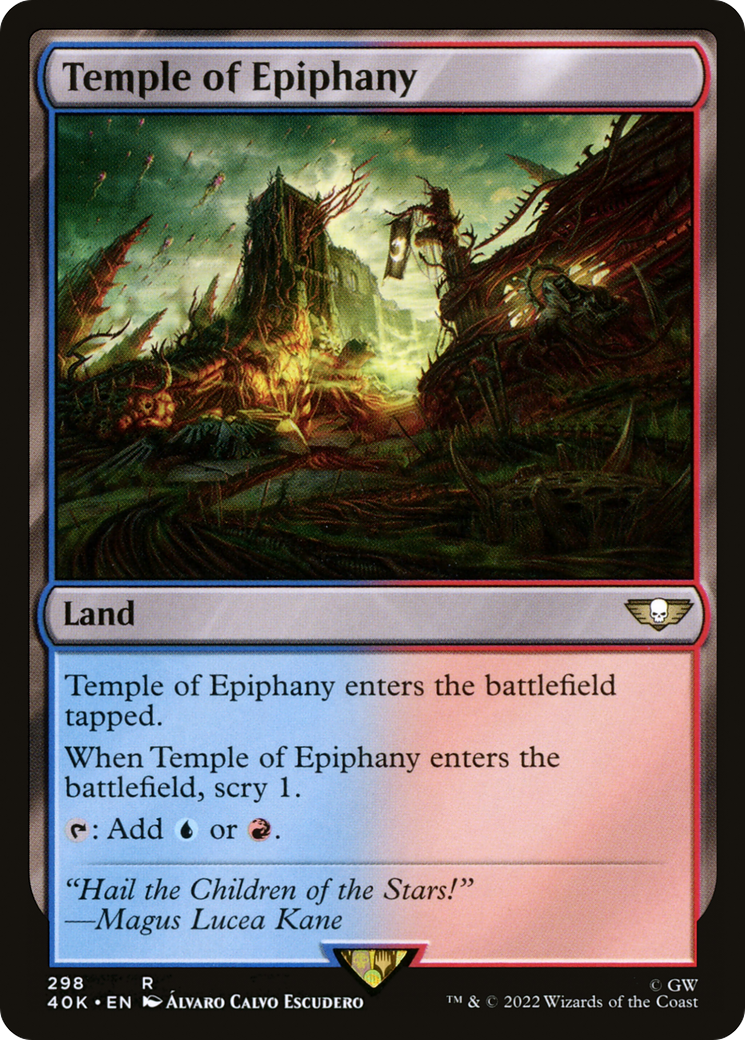 Temple of Epiphany (40K-298) - Warhammer 40,000 Commander - Premium MTG Single from Wizards of the Coast - Just $0.08! Shop now at Game Crave Tournament Store