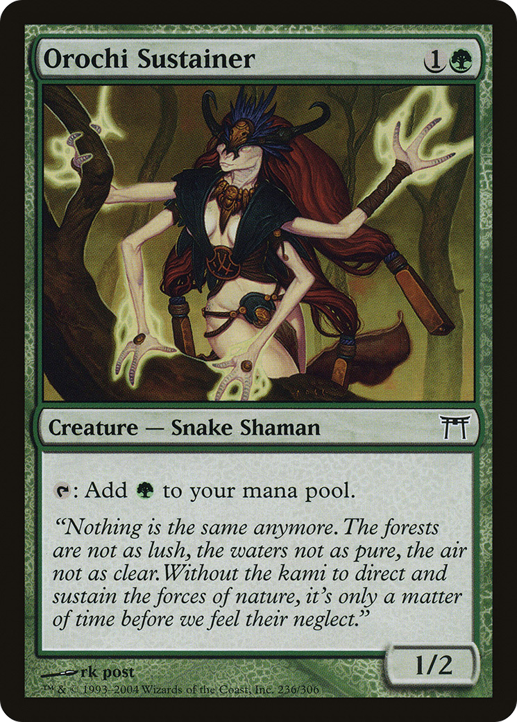Orochi Sustainer (CHK-236) - Champions of Kamigawa Foil - Premium MTG Single from Wizards of the Coast - Just $1.06! Shop now at Game Crave Tournament Store