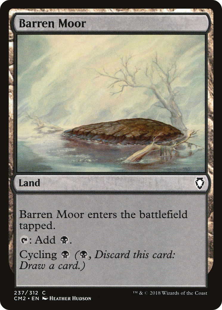 Barren Moor (CM2-237) - Commander Anthology Volume II - Premium MTG Single from Wizards of the Coast - Just $0.39! Shop now at Game Crave Tournament Store