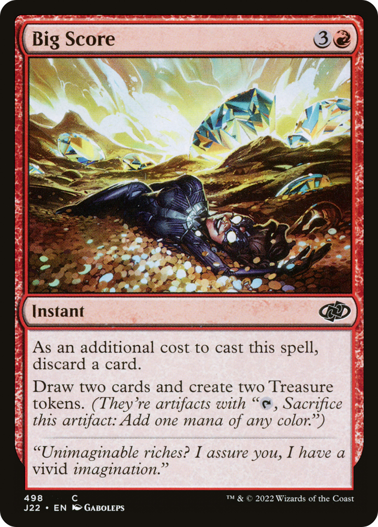 Big Score (J22-498) - Jumpstart 2022 - Premium MTG Single from Wizards of the Coast - Just $0.25! Shop now at Game Crave Tournament Store